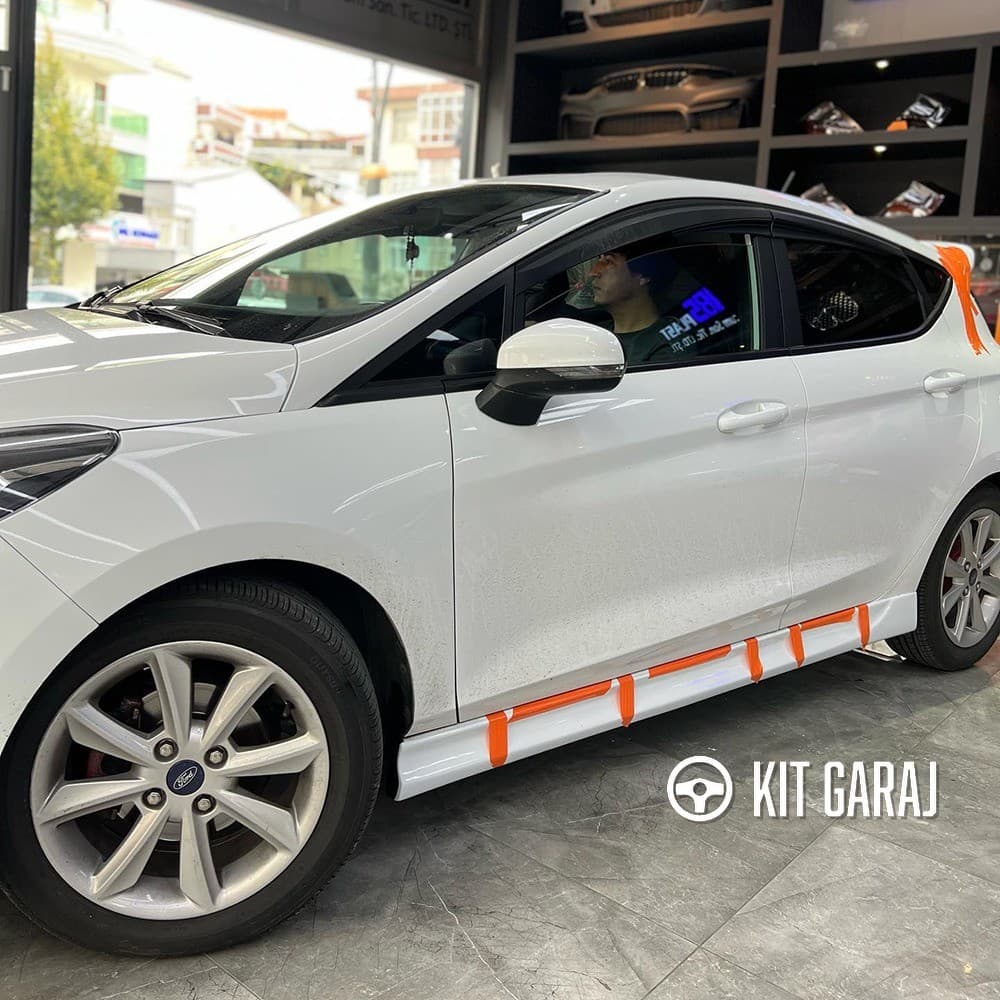 Ford Fiesta Aero Yan Marşpiyel (Plastik) | Dayanıklı & Sportif Tasarım | Boyasız (3/5)