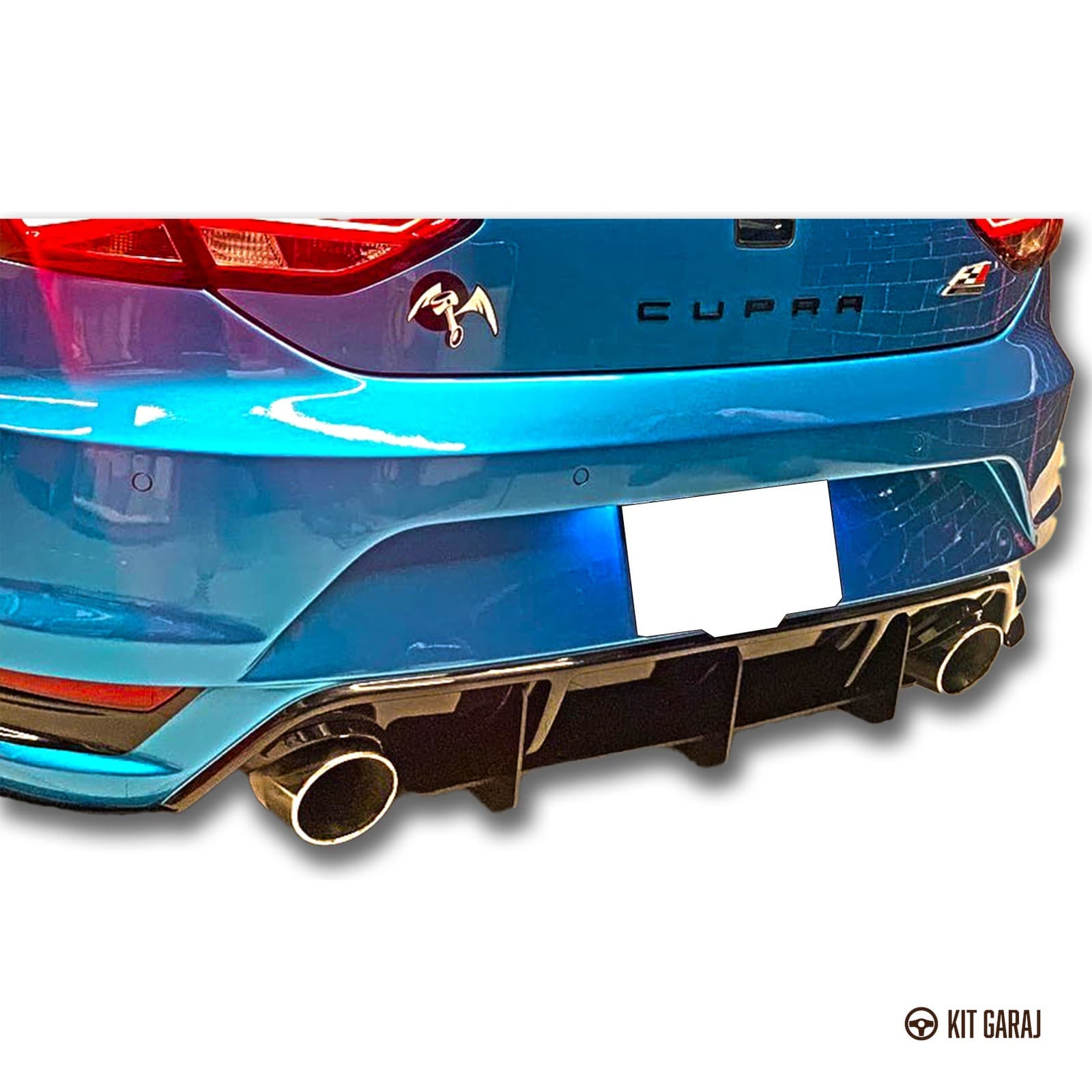 Seat Leon Mk3 2012-2020 Aero Parlak Siyah Flap (Plastik) Boyalı (5/6)