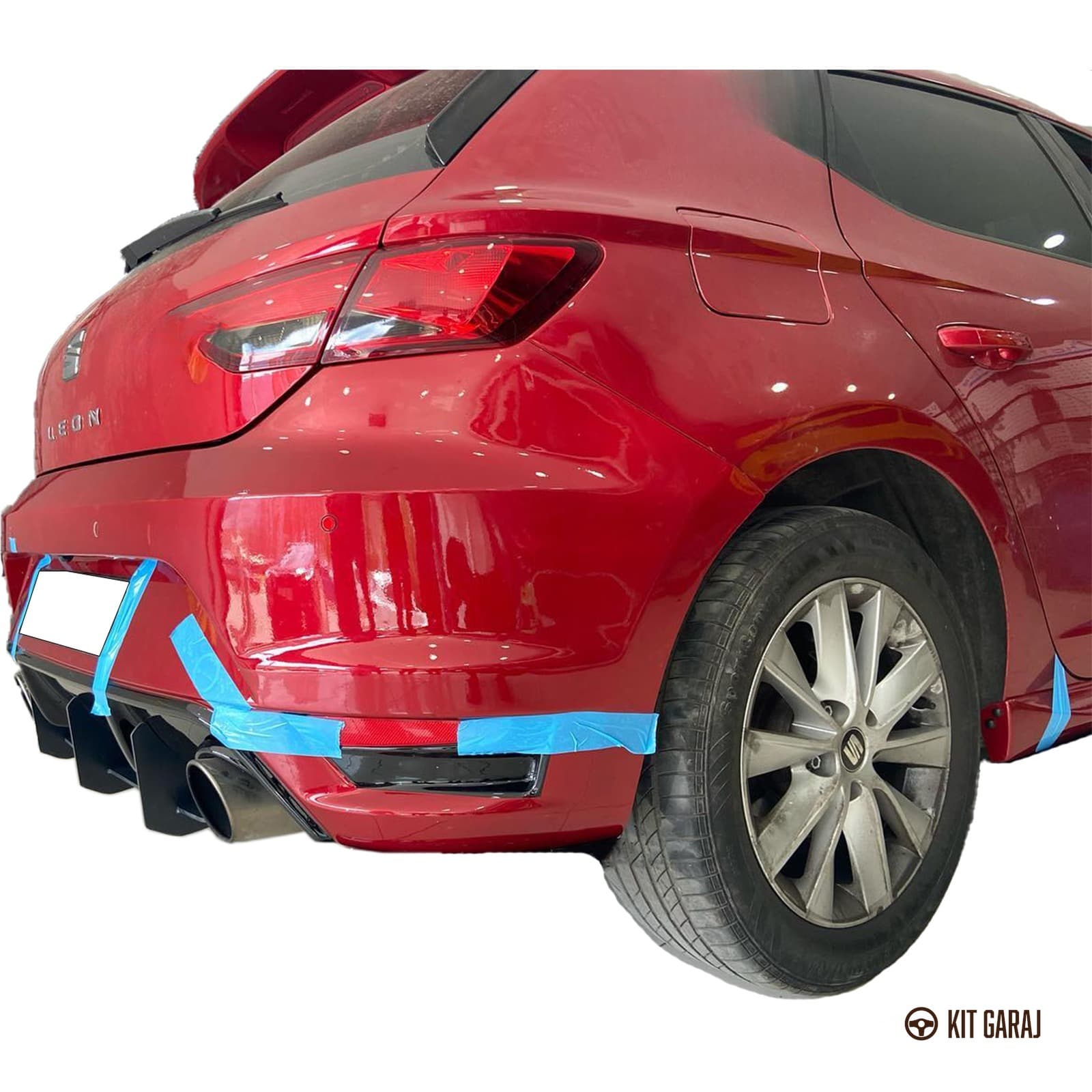Seat Leon Mk3 2012-2020 Aero Parlak Siyah Flap (Plastik) Boyalı (6/6)