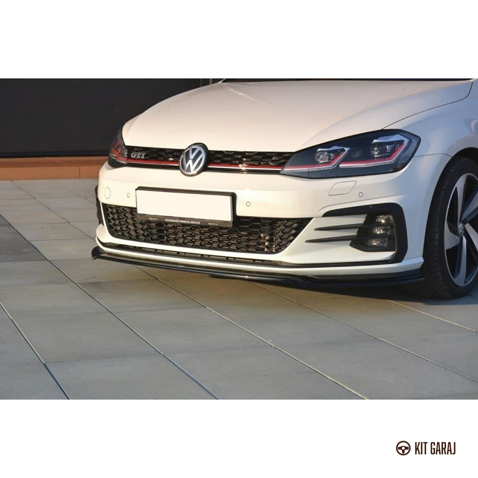 Volkswagen Golf Mk7.5 2017-2019 GTI Piano Black Ön Lip (Plastik) Boyalı