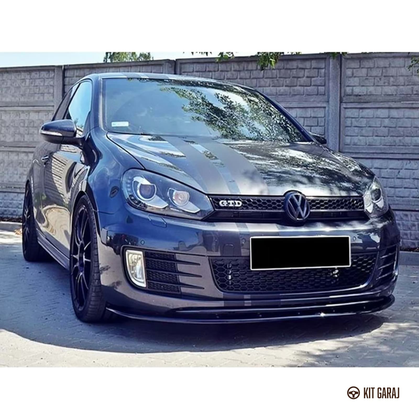 Volkswagen Golf Mk6 2008-2012 GTI Piano Black Ön Lip (Plastik) Boyalı