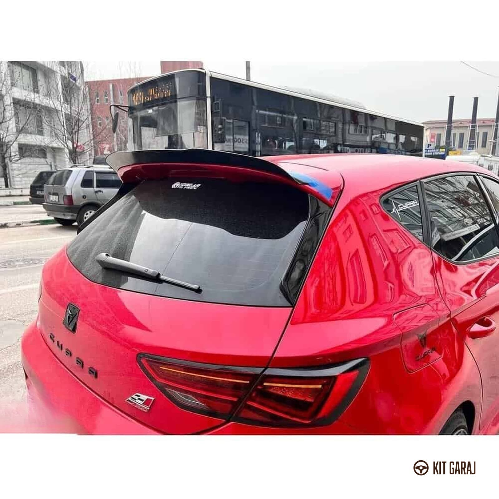 Seat Leon Mk3 2012-2020 Piano Black Spoiler (Plastik) Boyalı