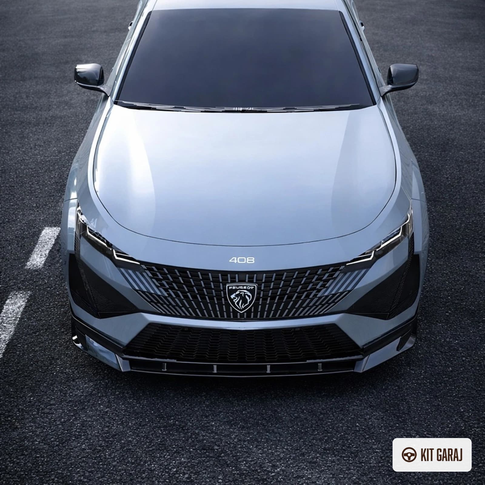 Peugeot 408 Piano Black Ön Lip (Plastik) Boyalı (4/5)