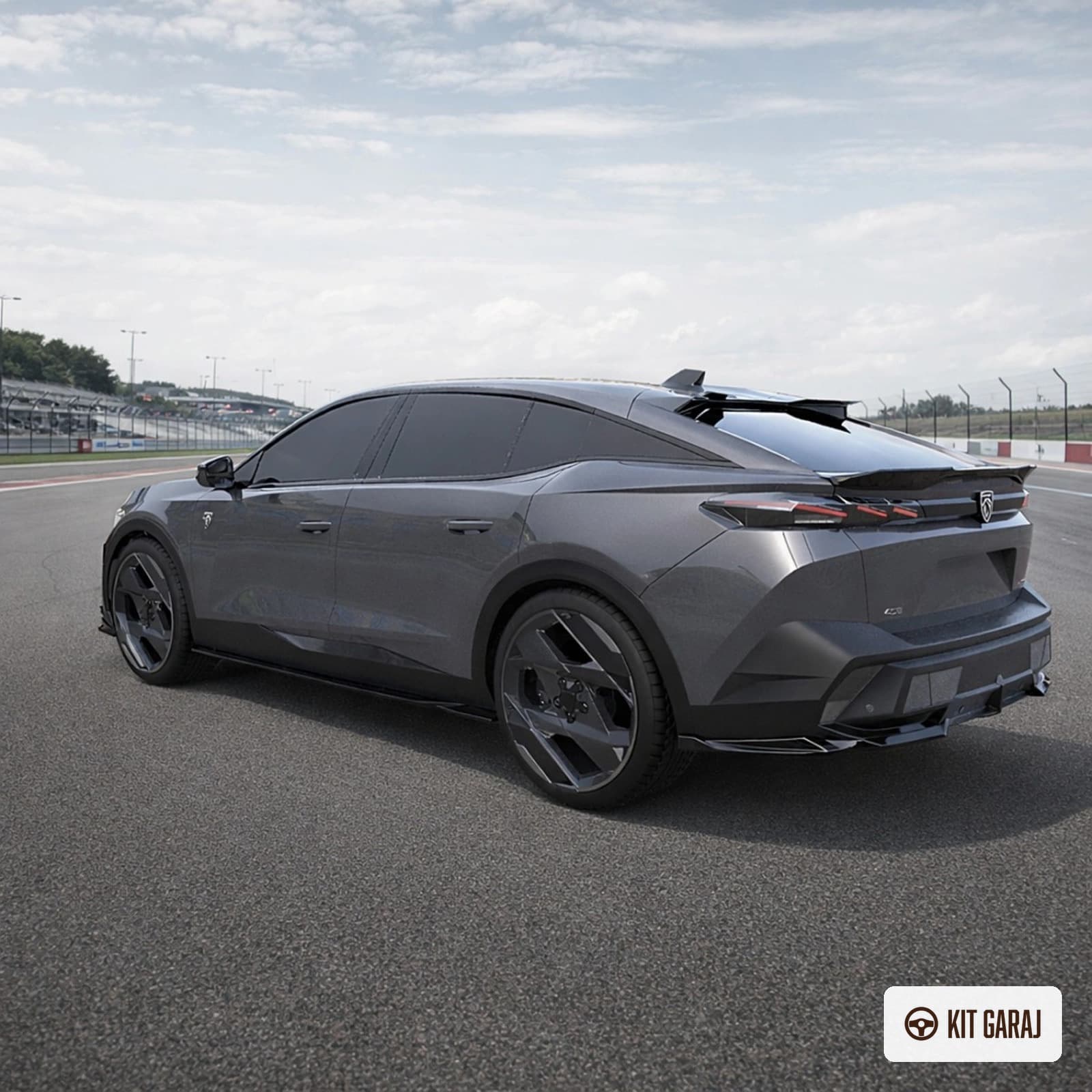 Peugeot 408 Parlak Siyah Yan Marşpiyel (Plastik) Boyalı (4/5)
