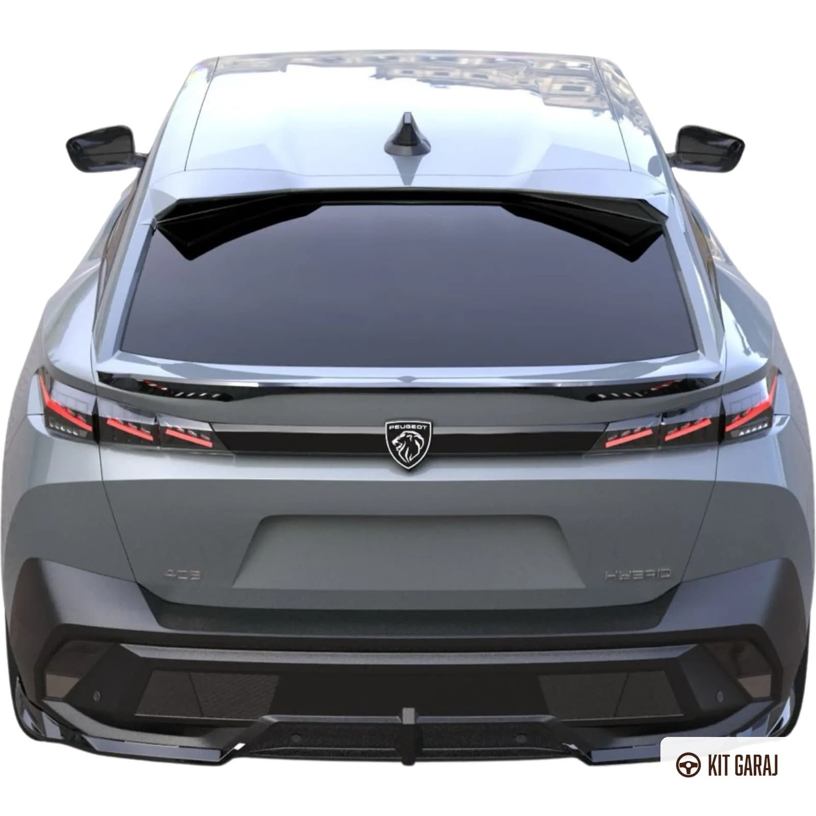 Peugeot 408 Parlak Siyah Spoiler (Plastik) Boyalı (3/4)