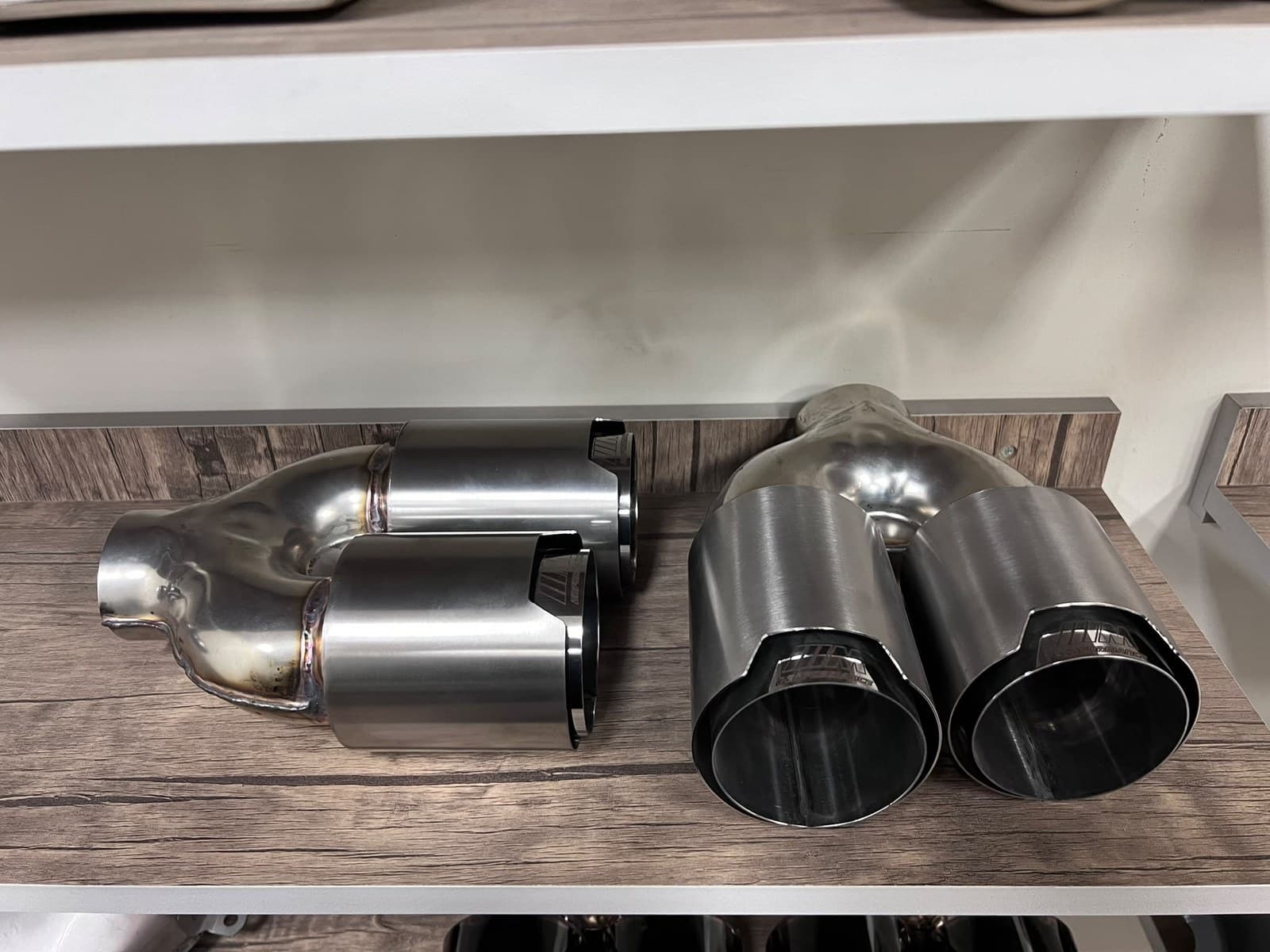 Evrensel BMW M Tipi Çiftli Paslanmaz Çelik Egzoz Ucu İçi Boş 90 mm (2/6)