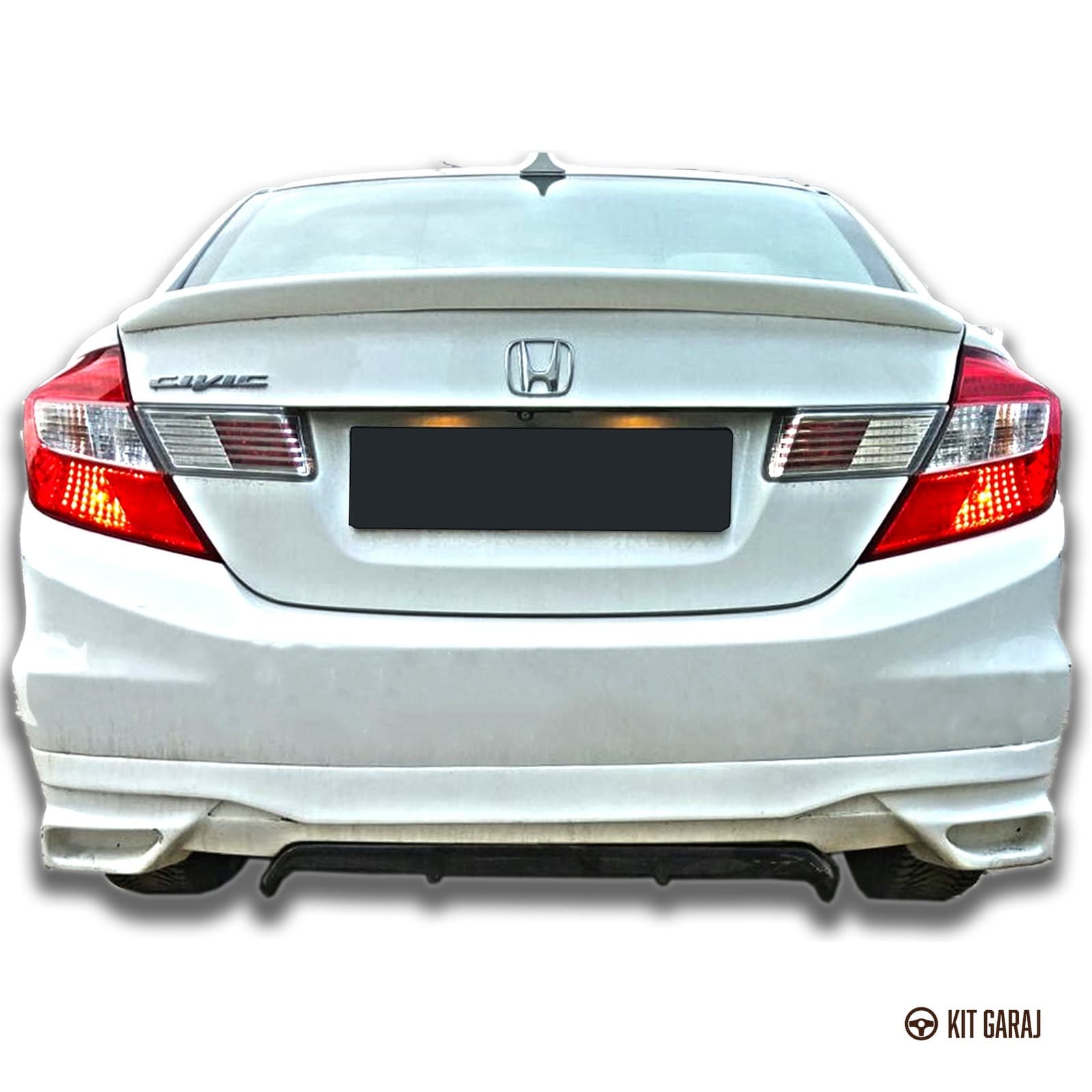 Honda Civic Egzoz Görünümlü Difüzör (Plastik) Boyasız