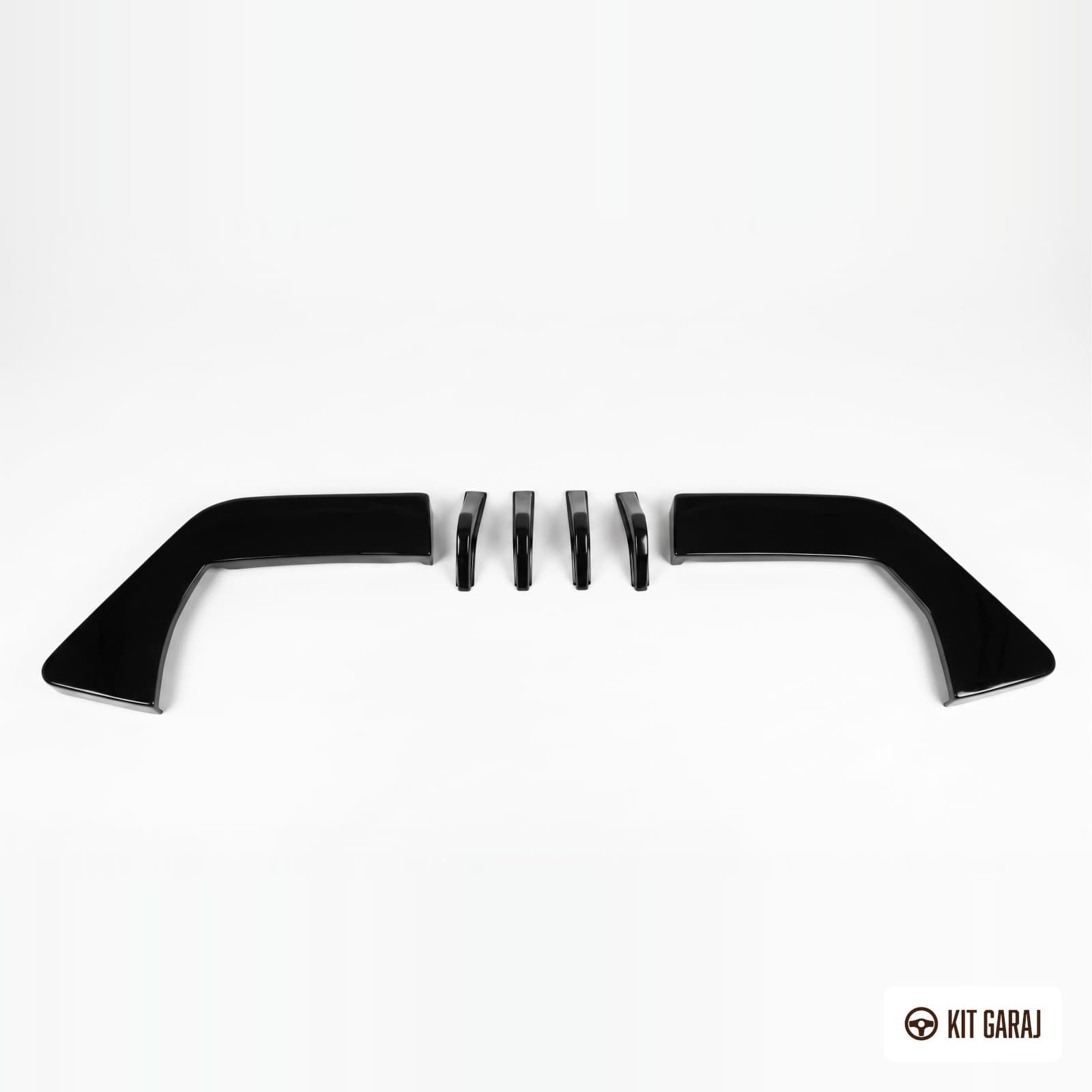 Honda Civic FC5 2016-2021 Piano Black 6 Parça Arka Flap (Plastik) Boyalı