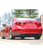 Mazda 3 Uyumlu Çift Çıkış Difüzör Parlak Siyah Difüzör Plastik 2014 2015 2016 2017 2018 2019