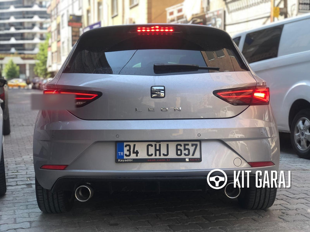 Seat Leon Mk3 2017-2020 Tekli Sağ Sol Çıkış Difüzör (Plastik)