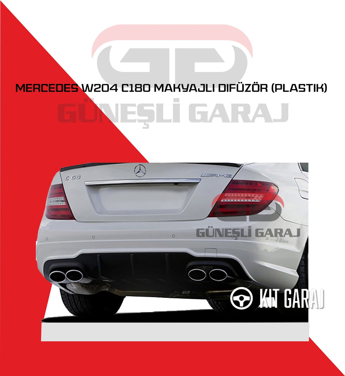 Mercedes-Benz W204 C180 Uyumlu Makyajlı Difüzör (Plastik)