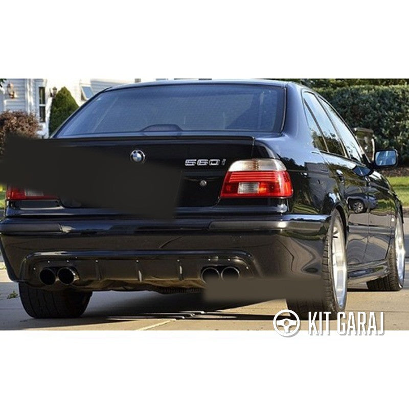 BMW 5.seri E39 1998-2004 Plastik Boyasız M5 Çift Çıkış Difüzör