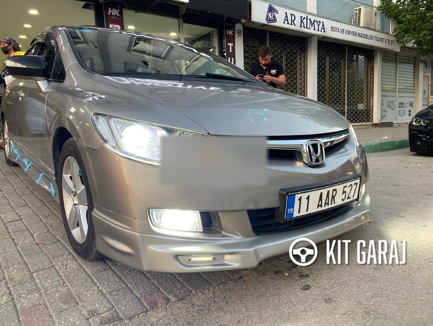 Honda Civic Fd6 Makyajsız Kasa Için Makyajlı Ön Ek (Plastik)