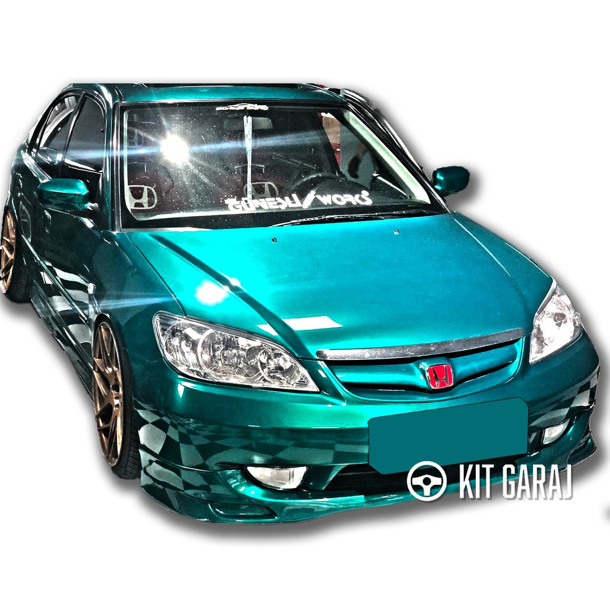 Honda Civic Vtec 2 Makyajlı Mugen Ön Ek (Plastik)