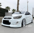 Hyundai Accent Blue 2011-2019 Uyumlu Ön Ek Plastik Koruyucu Dayanıklı & Koruyucu Boyasız