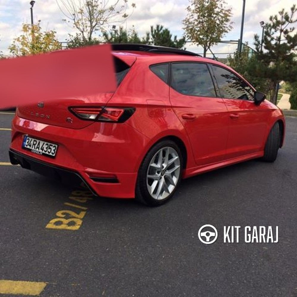 Seat Leon Mk3 Fr 2012-2016 Makyajsız Kasa Uyumlu Boyasız Plastik Aero Arka Ek