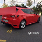 Seat Leon Mk3 Fr 2012-2016 Makyajsız Kasa Uyumlu Boyasız Plastik Aero Arka Ek