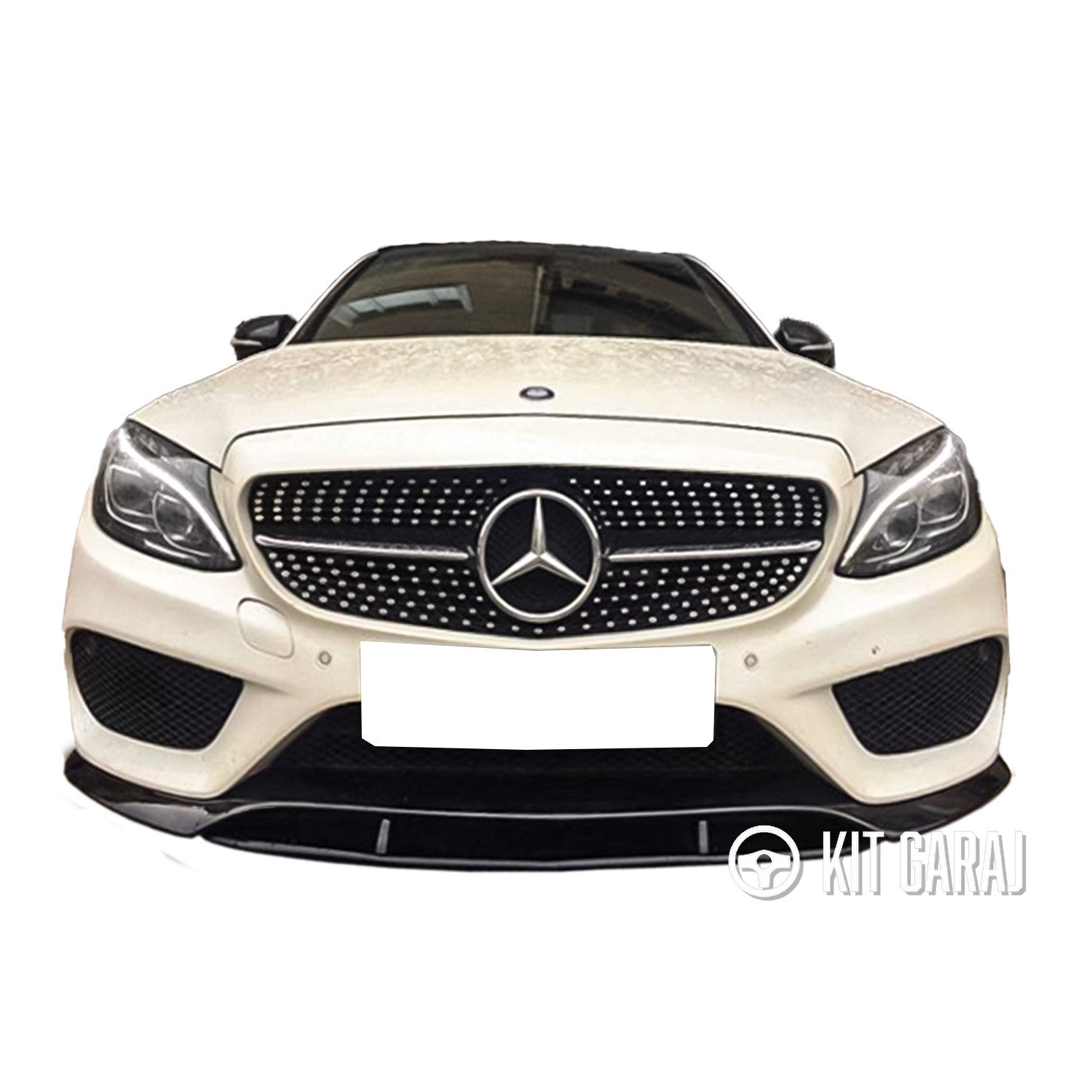 Mercedes-Benz W205 C180 Ön Ek 2 Parça Plastik (Boyasız)