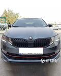 Skoda Octavia 3 Abt Ön Ek Karlık Abs Plastik Mat Siyah 2018 2019 2020 Makyajlı Kasa
