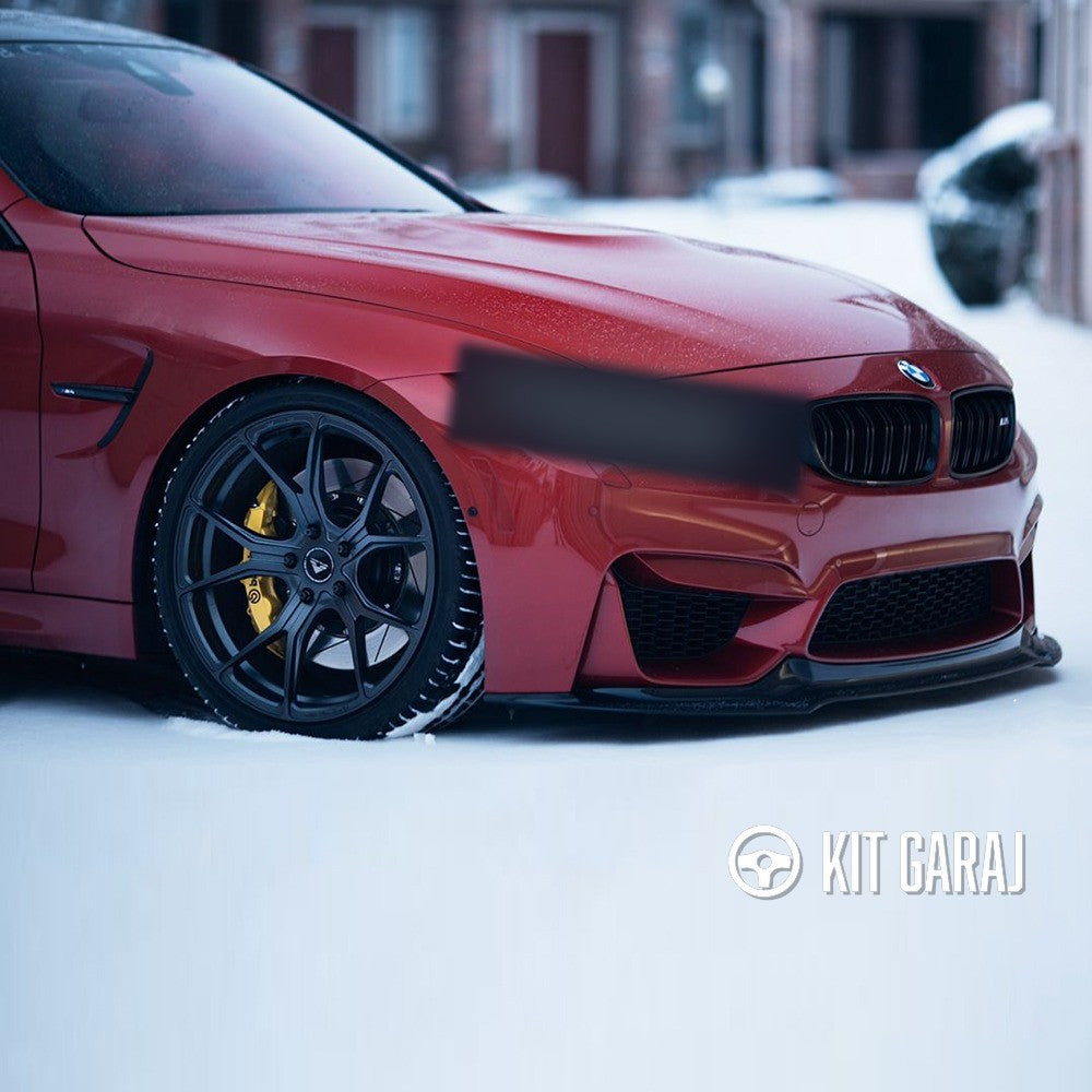 BMW F30 M3 Parlak Siyah Ön Lip (Plastik) Boyalı