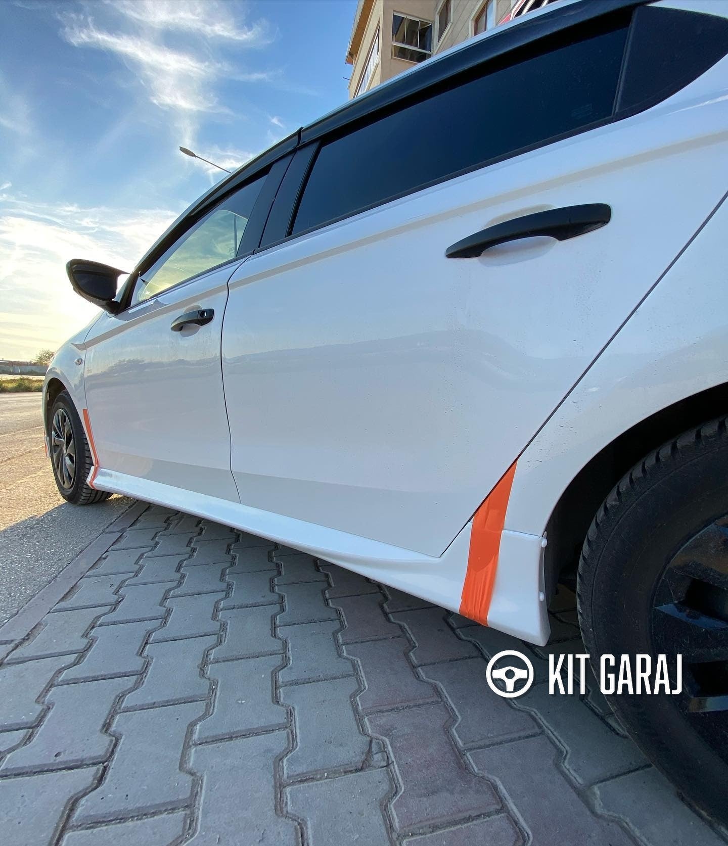 Citroën C Elysee (2012-2016) Custom Style Yan Marşpiyel Seti (Plastik)