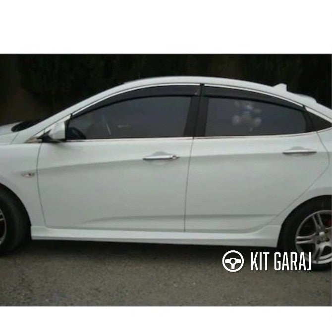 Hyundai Accent Blue 2011-2018 Boyasız Plastik Marşpiyel Takımı