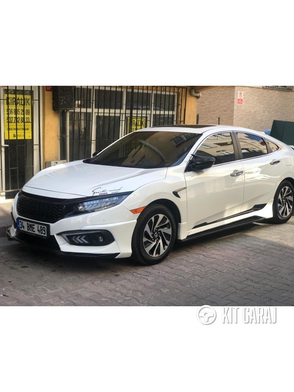 Honda Civic Fc5 Mugen Yan Marşpiyel (Plastik)