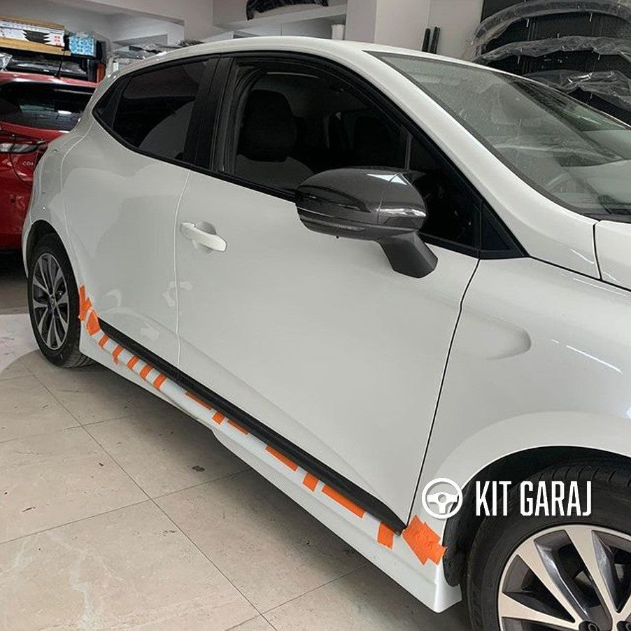 Renault Clio 5 Yan Marşpiyel (Çift) (Plastik)