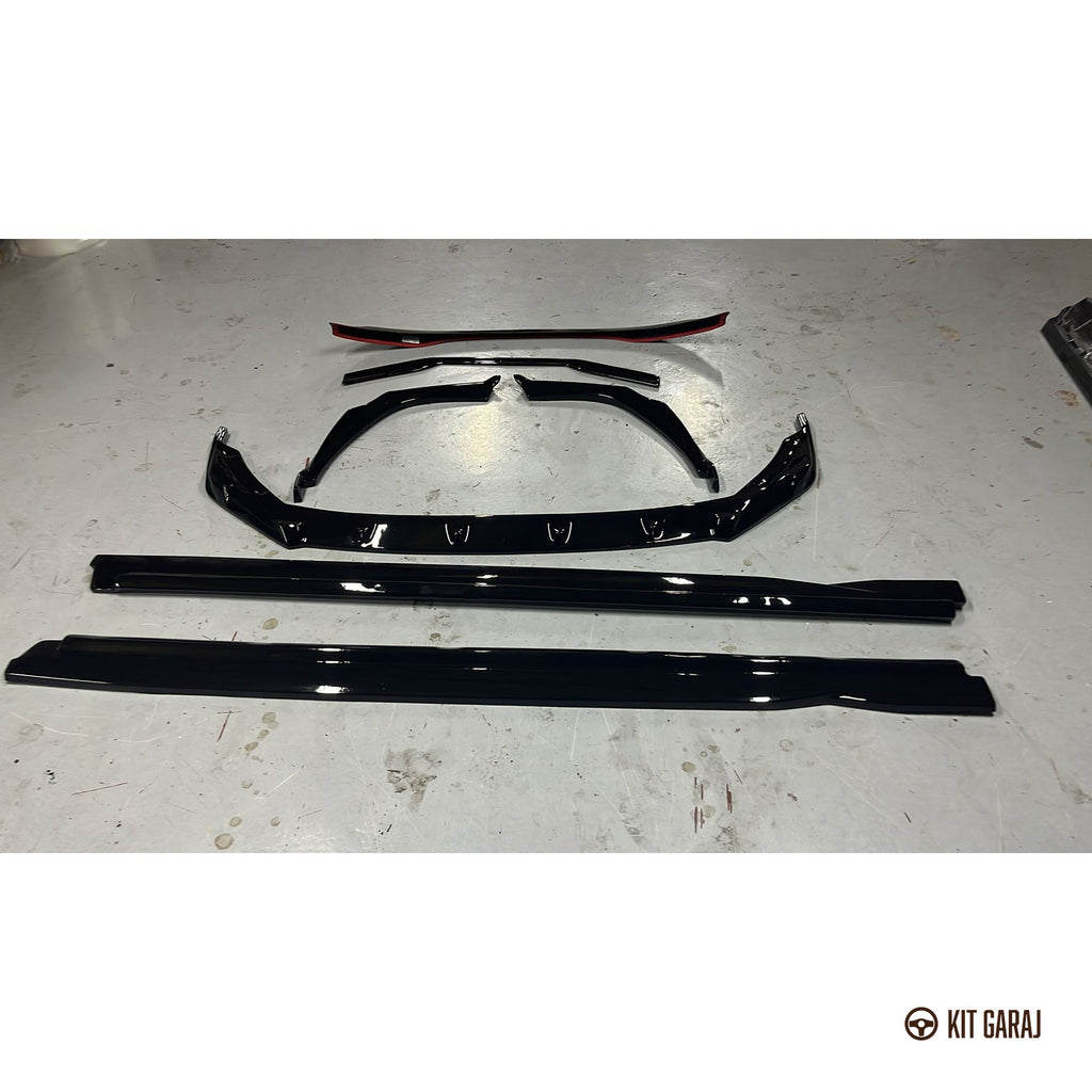 Peugeot 408 Parlak Siyah Body Kit (Plastik) Boyalı