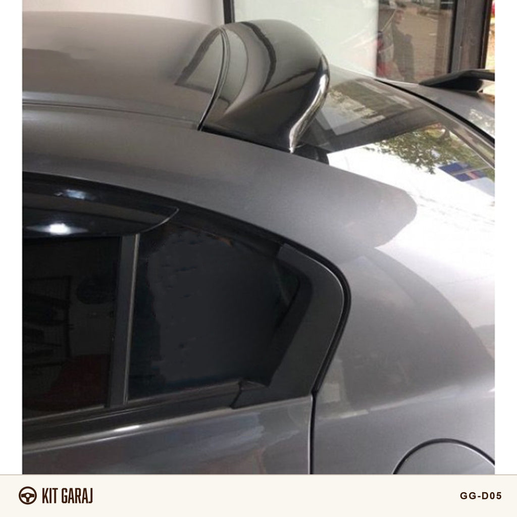 Honda Civic Piano Black Cam Üstü Spoiler (Plastik) Boyalı