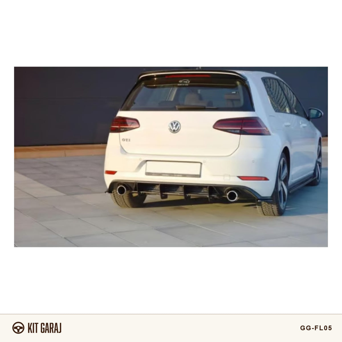 Volkswagen Golf Parlak Siyah Difüzör (Plastik) Boyalı