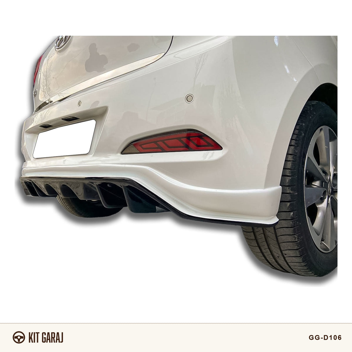 Hyundai i20 R20 Piano Black Difüzör (Plastik) Boyalı