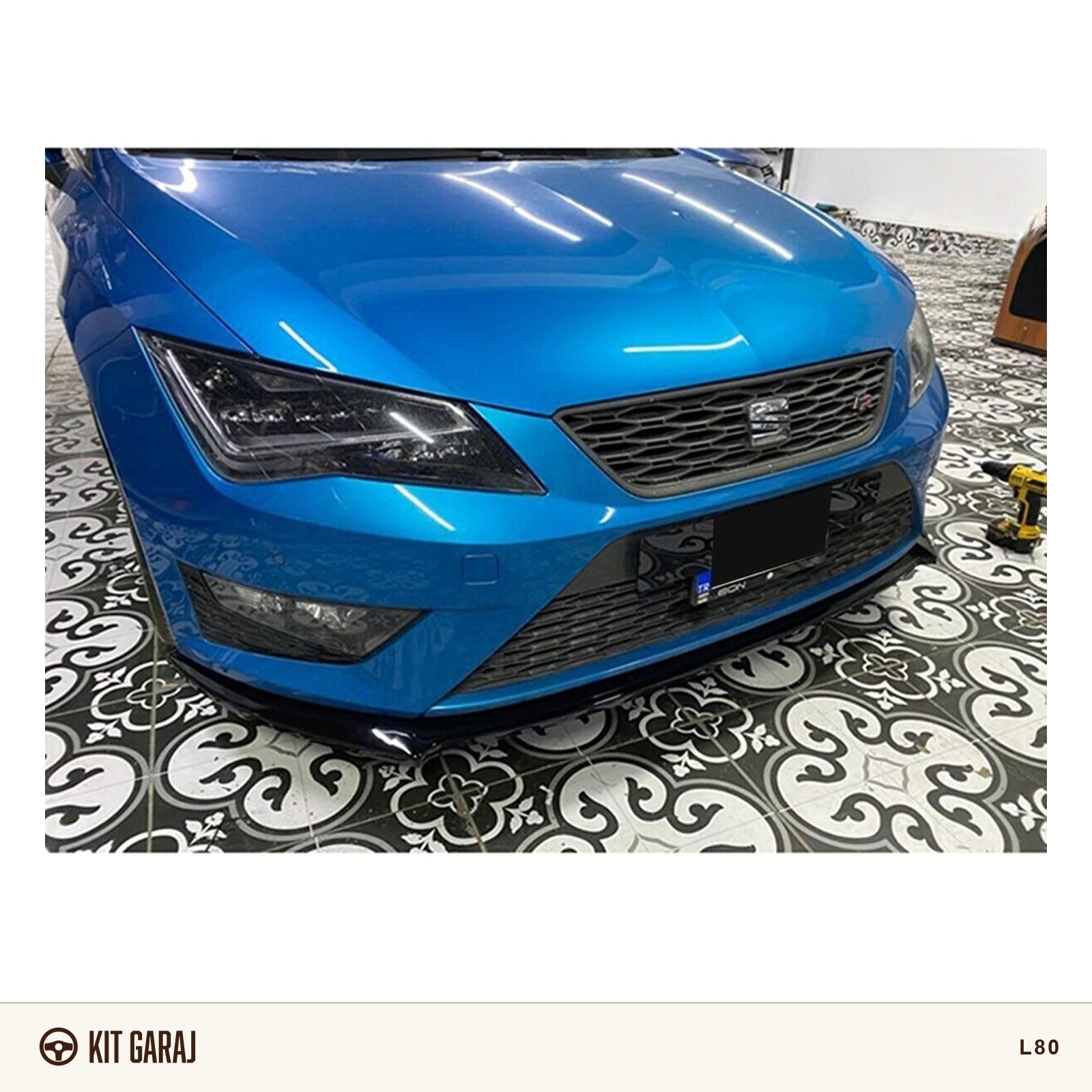 Seat Leon Mk3 2012-2020 FR Piano Black Ön Lip (Plastik) Boyalı