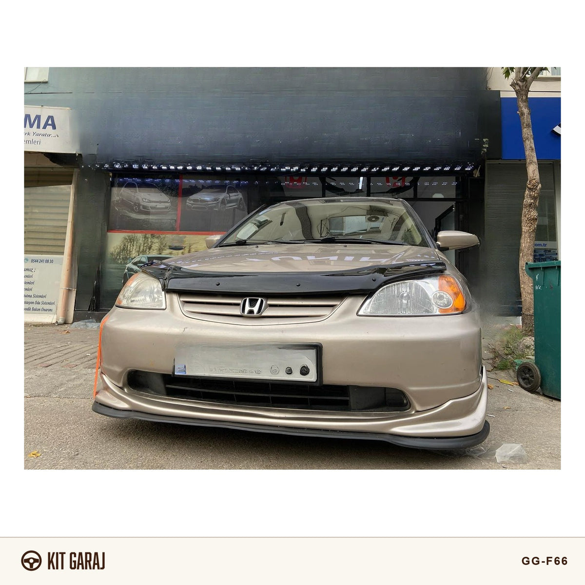 HONDA CİVİC VTEC2 S2000 MAKYAJSIZ KASA ÖN TAMPON EKİ FİBERGLASS BOYASIZ