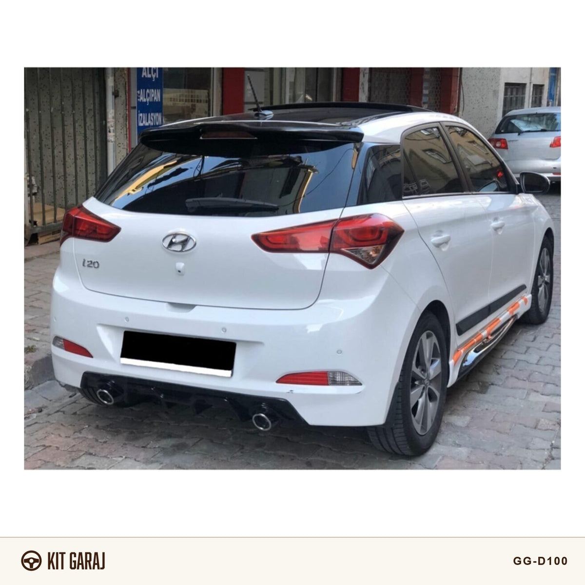 Hyundai i20 Spoiler (Plastik) Boyasız