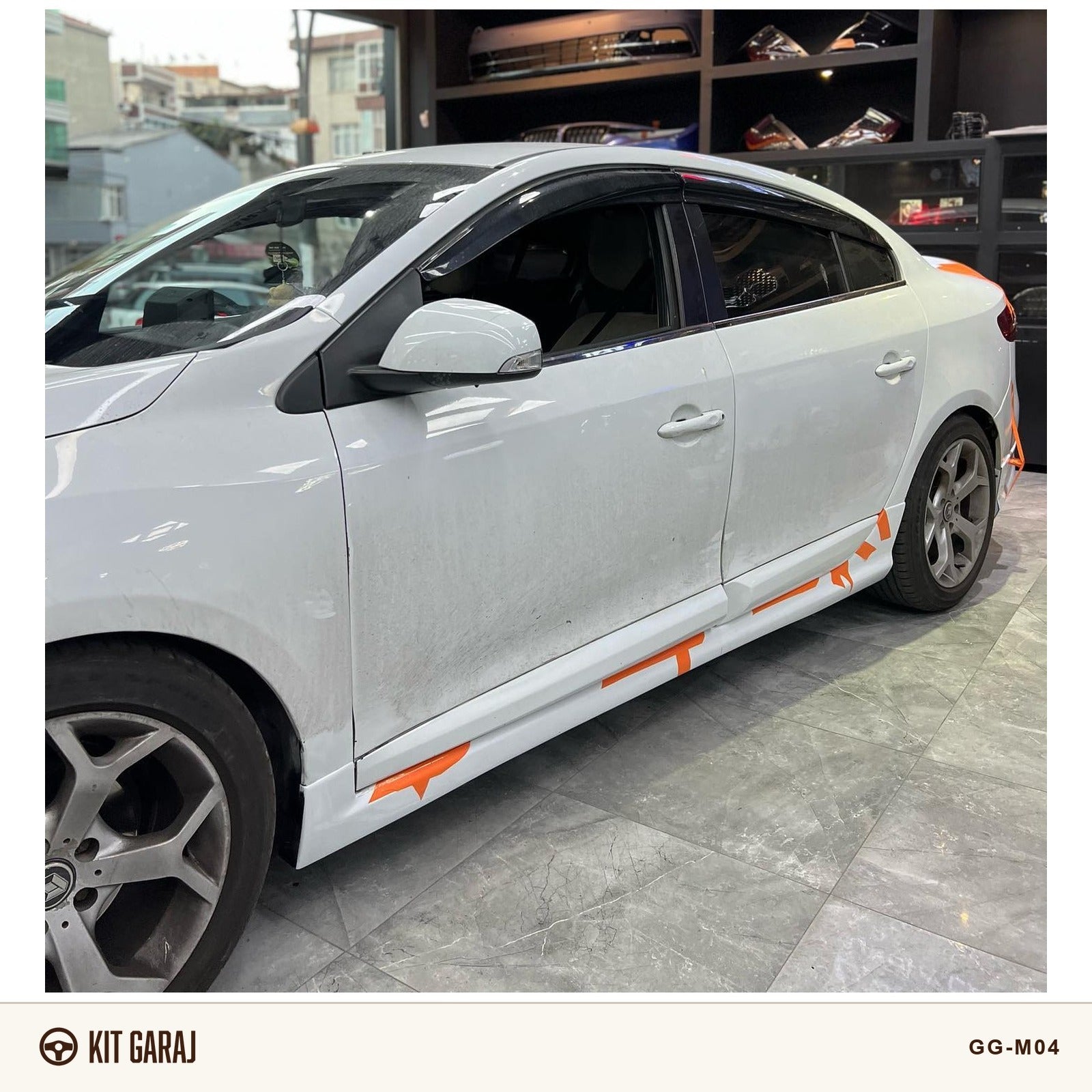 Renault Fluence Yan Marşpiyel (Çift) (Plastik) Boyasız