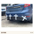 Ford Fiesta Izgaralı Piano Black Difüzör (Plastik) Boyalı
