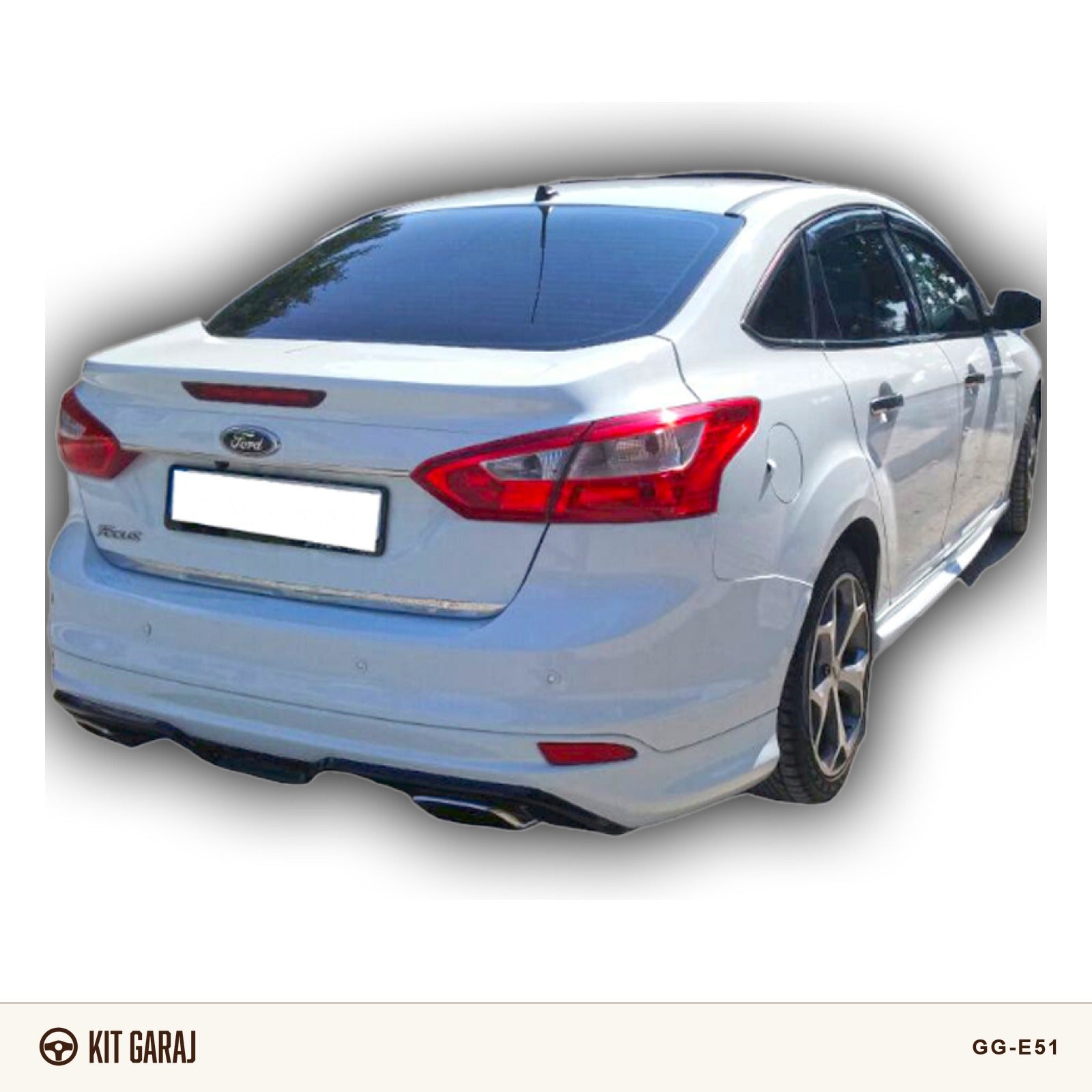 Ford Focus Makyajlı Sedan Makyajsız Arka Ek (Plastik) Boyasız