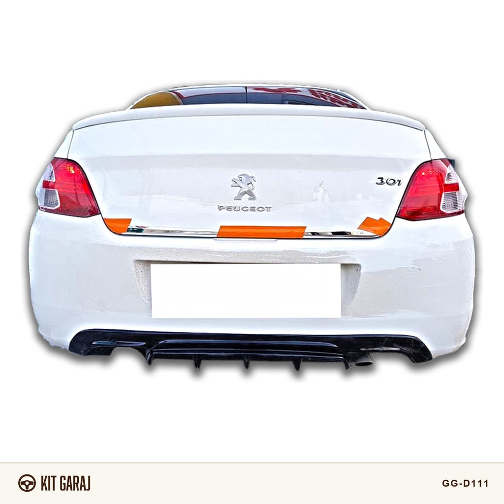 Peugeot 301 Difüzör Tampon Eki 2012-2023 arası UyumluParlak Siyah