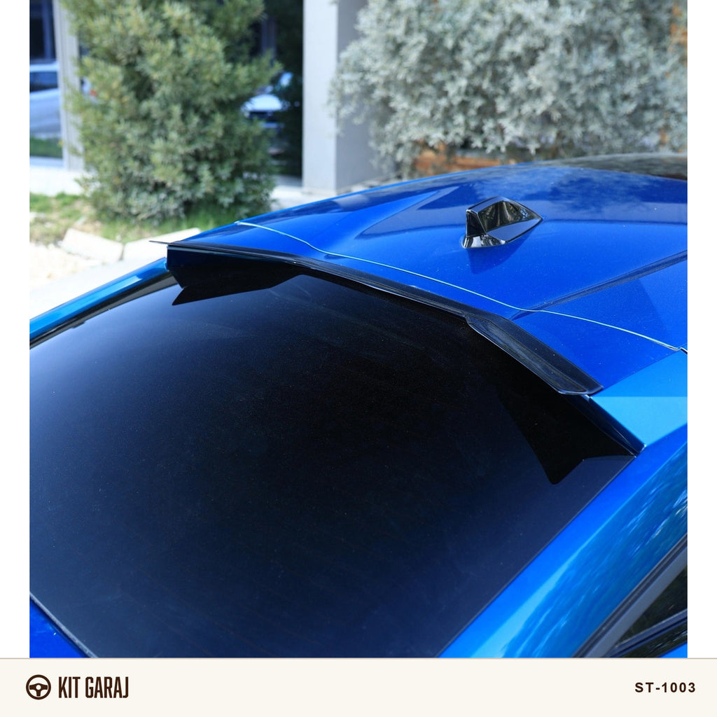 Peugeot 408 Parlak Siyah Cam Altı Spoiler (Plastik) Boyalı