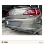 Opel Astra J Sedan 2011-2018 Parlak Siyah Difüzör (Plastik) Boyalı