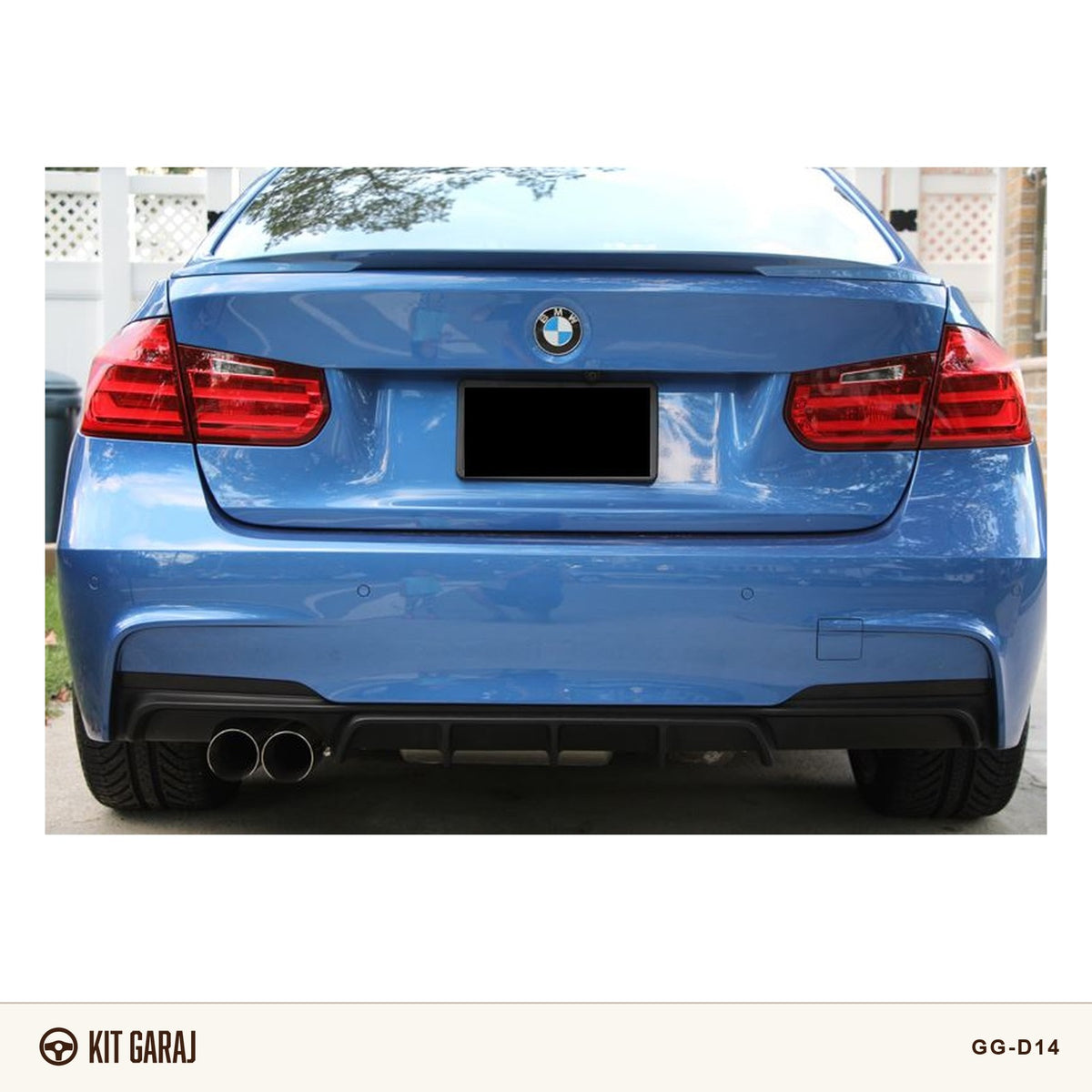 BMW F30 2012-2018 Piano Black Difüzör (Plastik) Boyalı