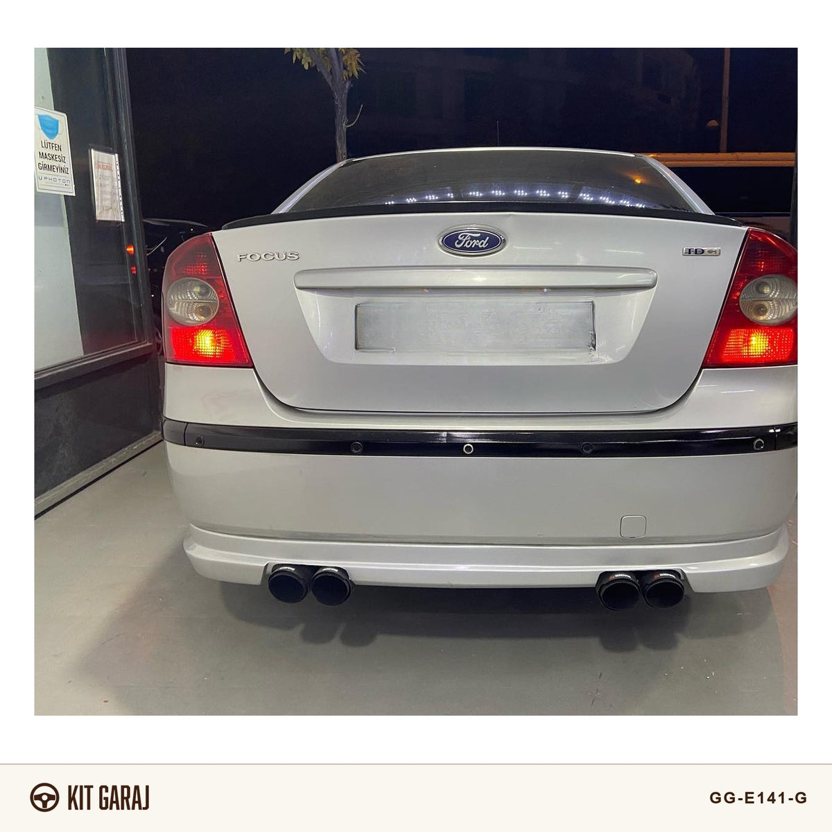 Ford Focus 2 Sedan Arka Ek | Dayanıklı Plastik | Boyasız | Kolay Montaj