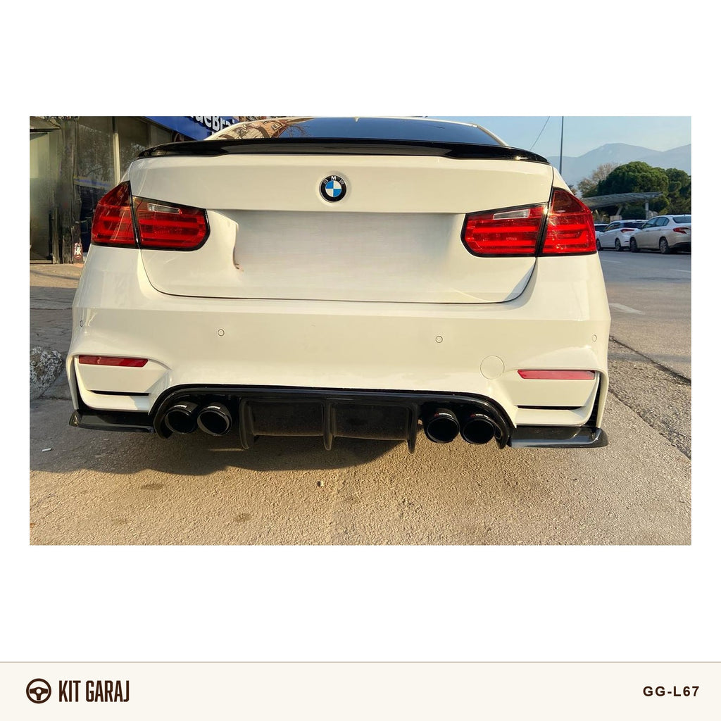 Bmw F30 - F80 M3 2012-2018 Vorsteiner Set 3 Parça Difüzör (PLASTİK)