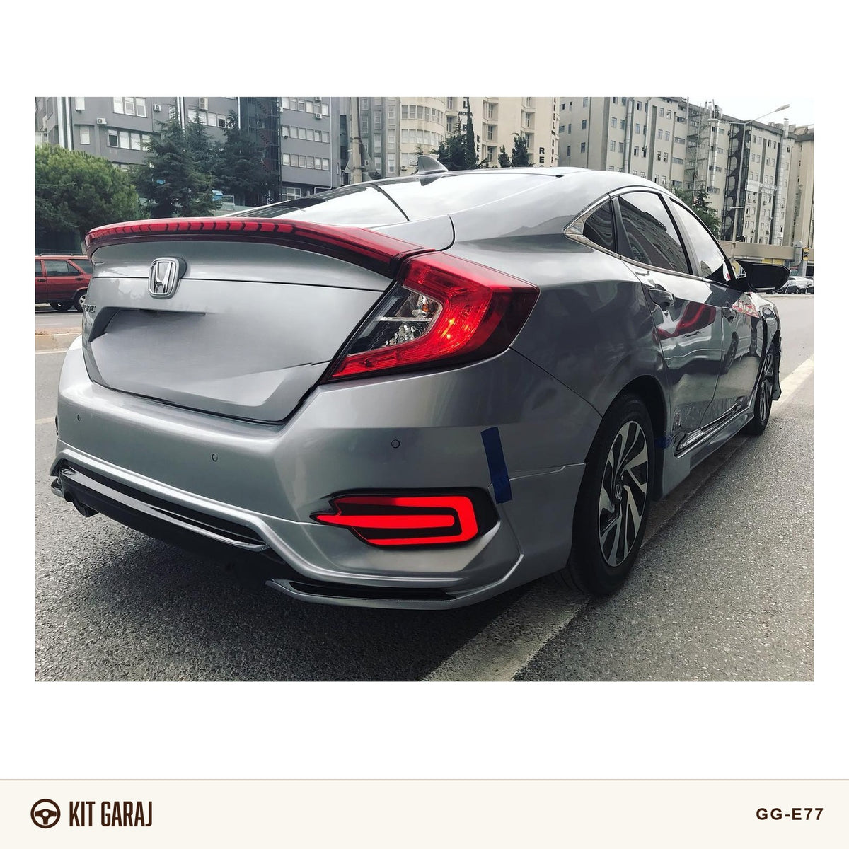 Honda Civic FC5 2016-2021 Turbo Arka Ek (Plastik) Boyasız