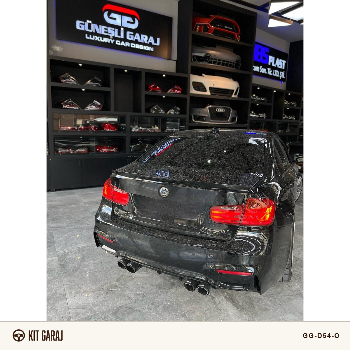 BMW F30 Vorsteiner Difüzör (Plastik) Boyasız