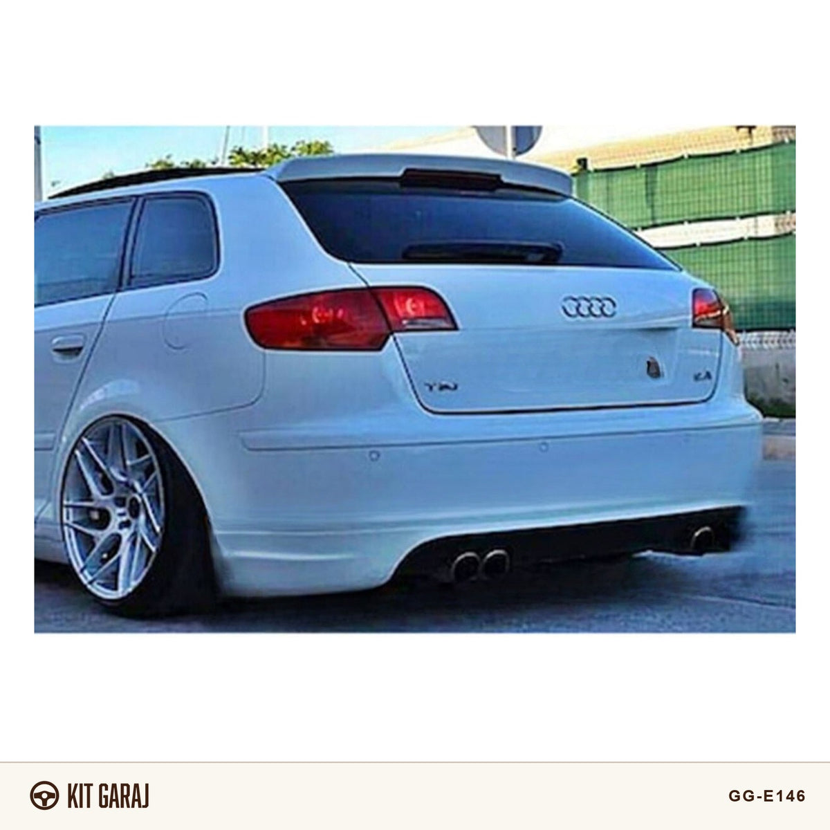Audi A3 2006-2012 8P 2 Kapı Arka Ek (Plastik) Boyasız