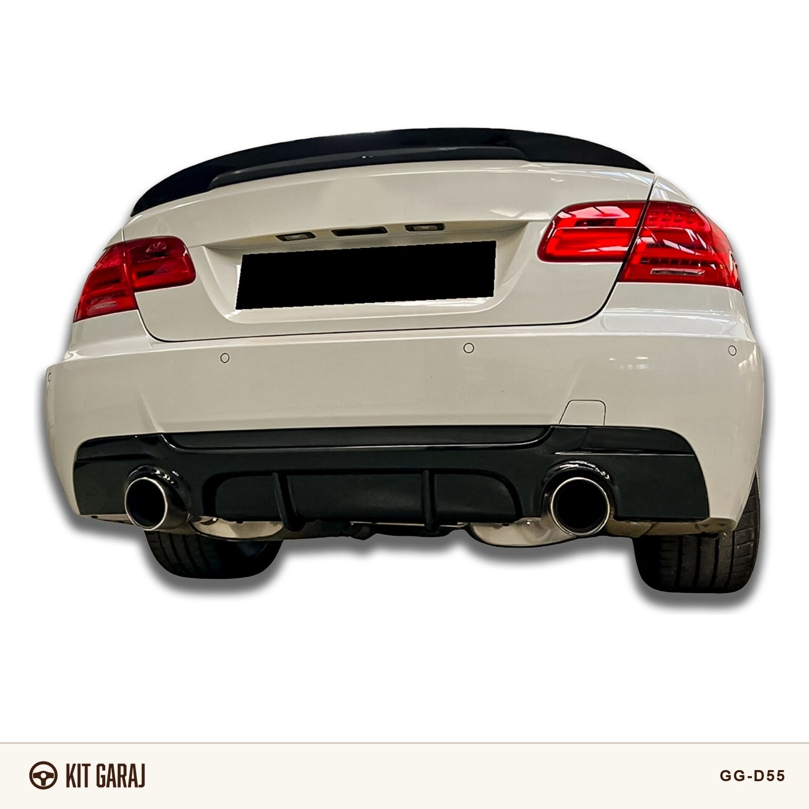 BMW E90 2007-2012 E92 Piano Black Difüzör (Plastik) Boyalı