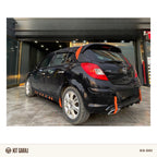 Opel Corsa 2006-2014 Egzoz Görünümlü Parlak Siyah Difüzör (Plastik) Boyalı