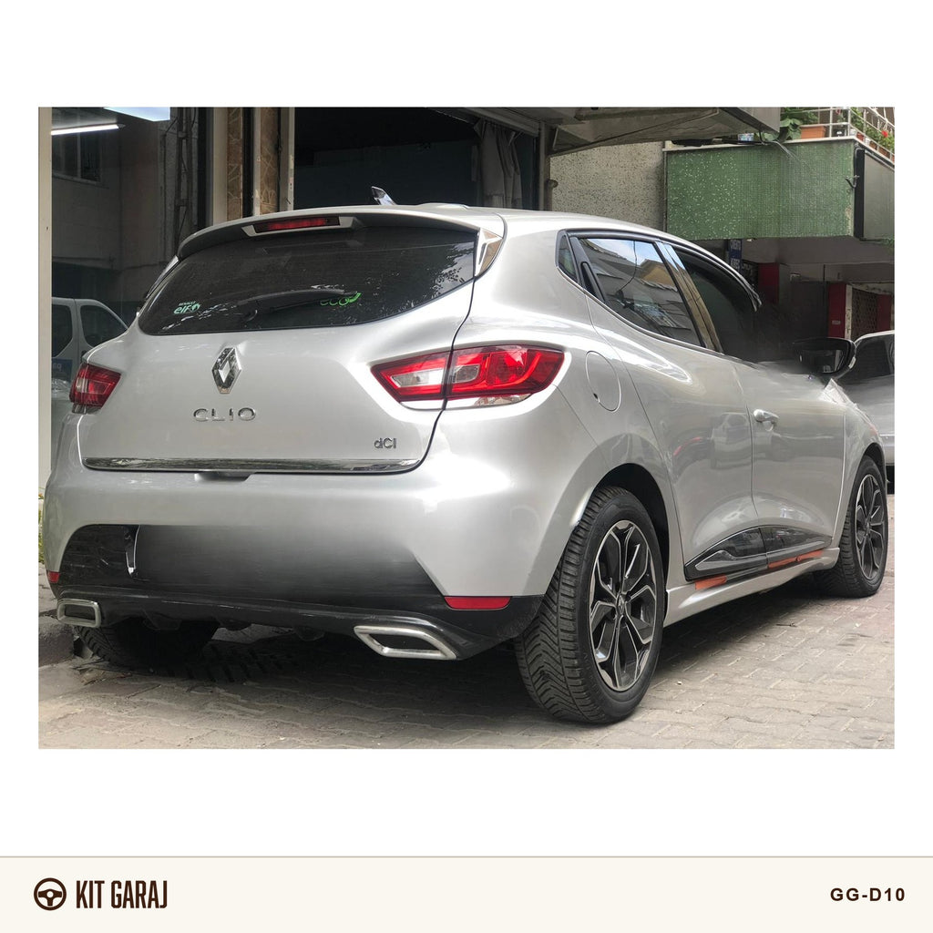 Renault Clio 4 Egzoz Görünümlü Piano Black Difüzör (Plastik) Boyalı